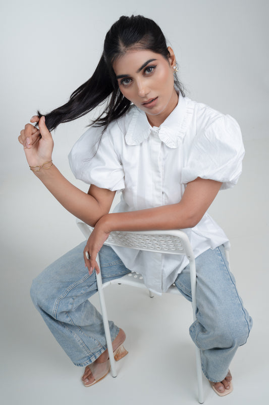 Ivory Flare Top